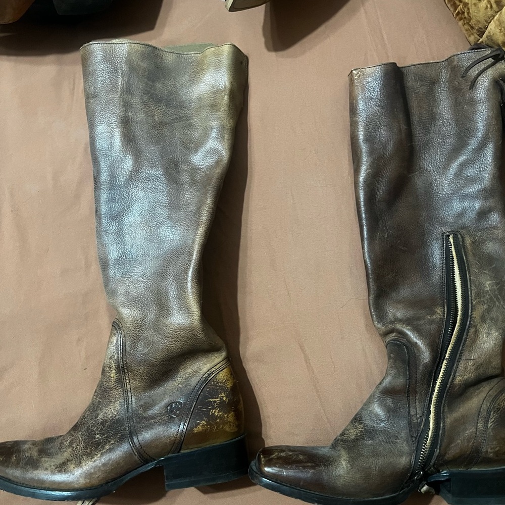 Ariat Brown Leather Ankle Boots